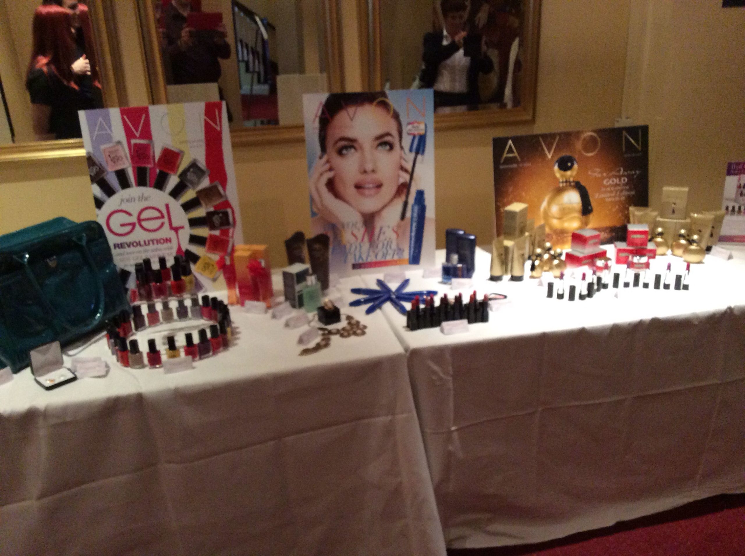 Upcoming New products for 2014, recently displayed at an Avon