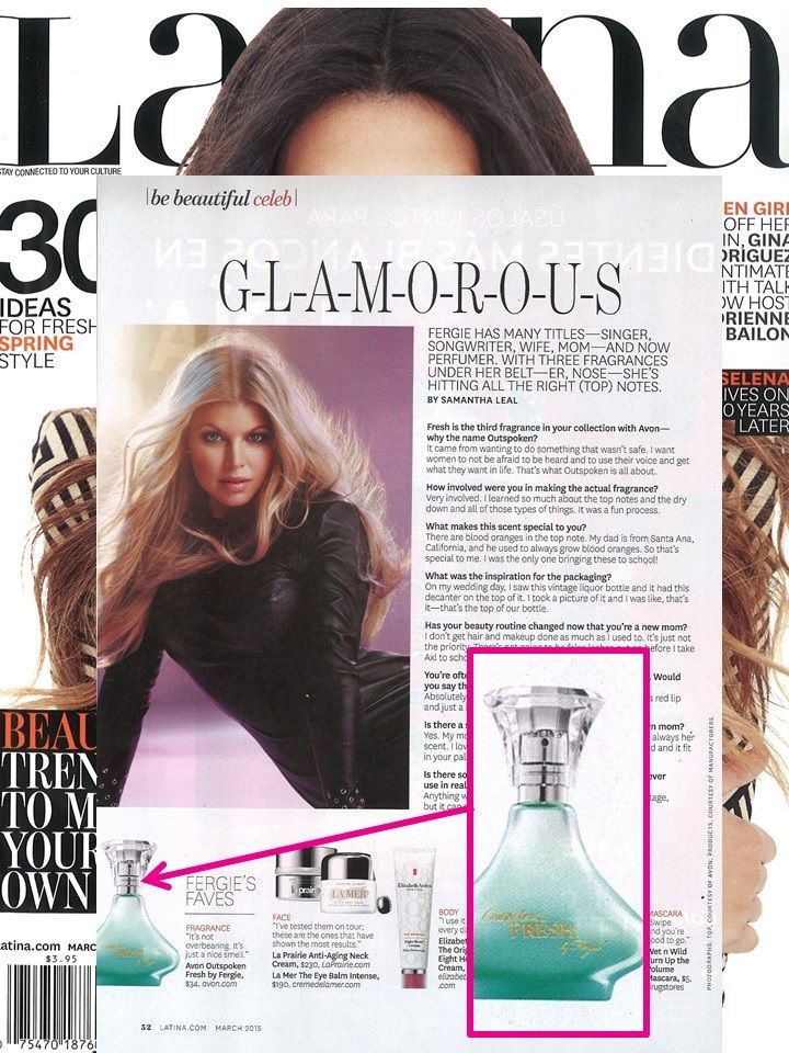 Learn about Brand Ambassador, Fergie’s NEW Outspoken Fresh fragrance in Latina Magazine