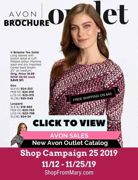 Avon Clearance Outlet Brochure Campaign 25 2019 for November 2019. Outlet brochures are full…
