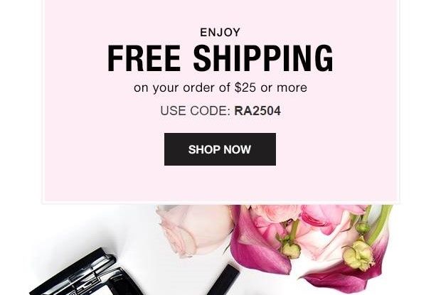 Limited Time offer, get free shipping on your $25 or more Avon online order.…