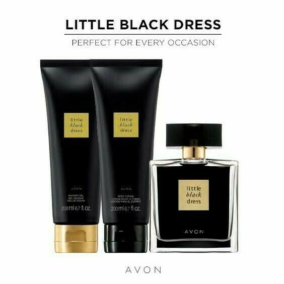 Avon Little Black Dress 3-piece Gift Set Showergel/body Lotion/parfume –