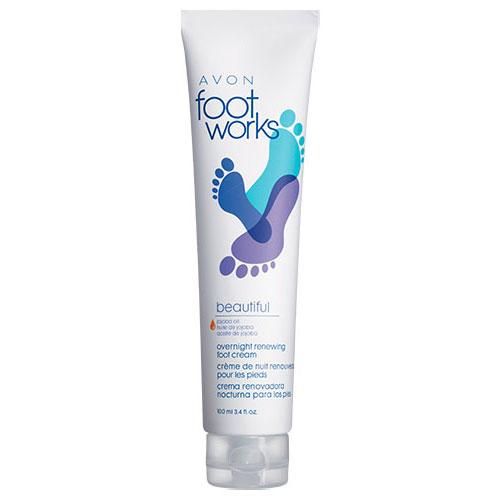#AVON #AvonFootWorks – With jojoba oil & emollient beads. Helps maintain moisture. Softens while…