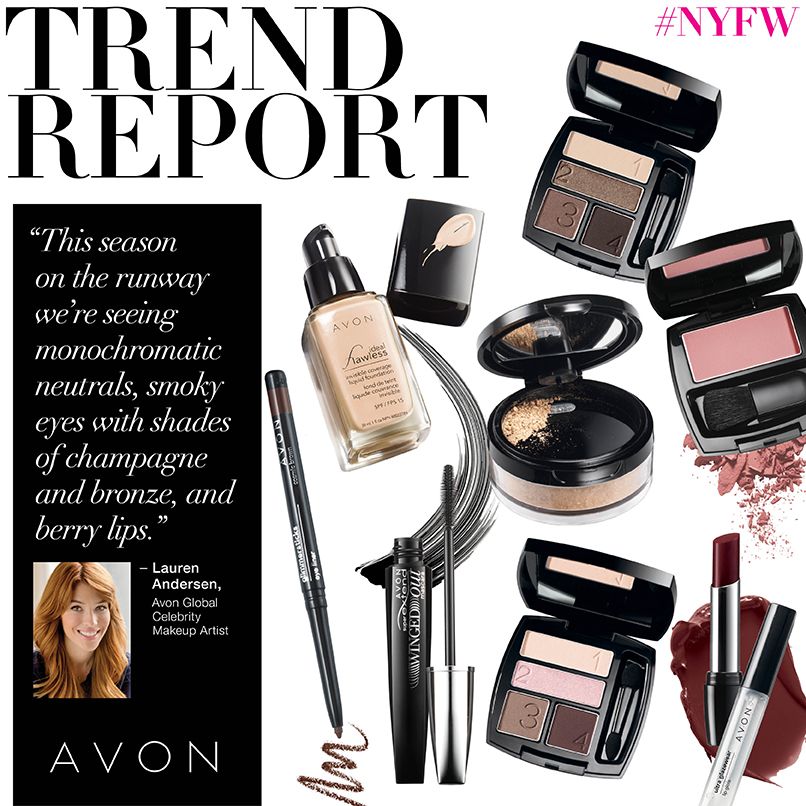 Avon Global Celebrity Makeup Artist Lauren Andersen shares which trends ruled the ‪#‎NYFW‬ runway!…