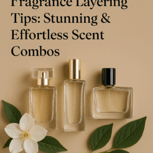 Generate a high-quality, relevant image prompt for an article about: Fragrance Layering Tips: Stunni